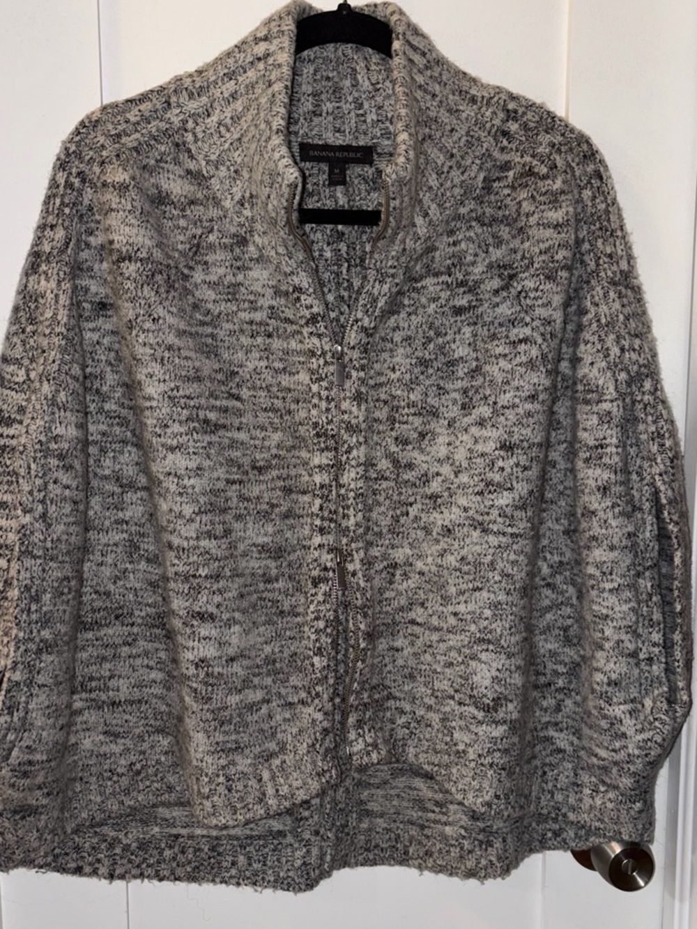 Banana Republic Gray poncho style Sweater